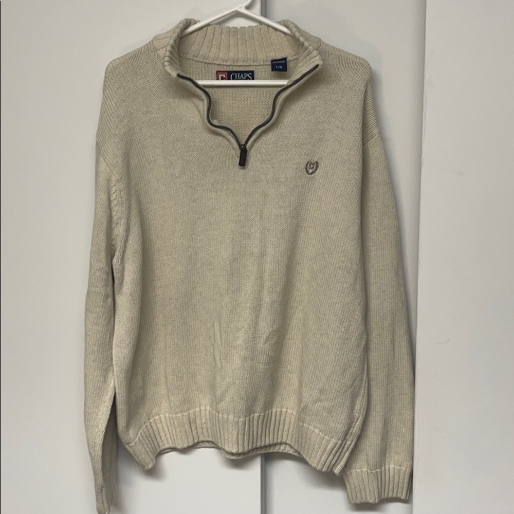 Chaps cream sweater
